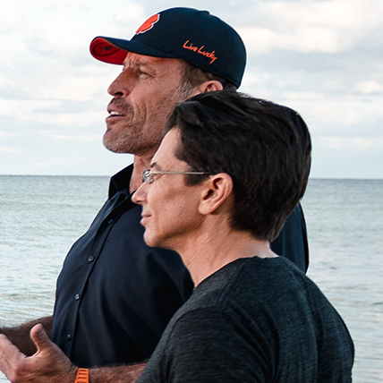 Tony Robbins and Dean Graziosi photo by ocean