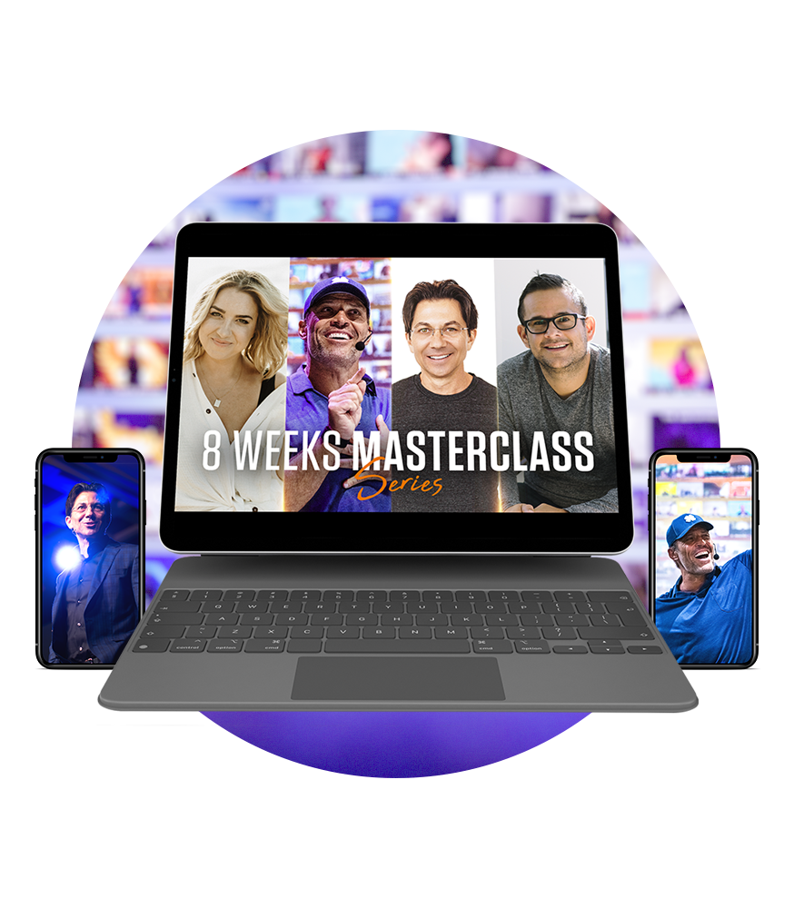 8 Week Masterclass Series Framed on Laptop